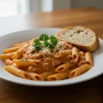 Palomino Sauce over rigatoni with parsley and parmesan
