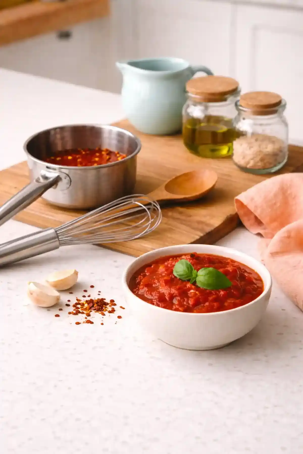 Basic Sauce-Making Process for Homemade Sauces Guide homemade sauces guide basic sauce-making process with whisk saucepan and bowl