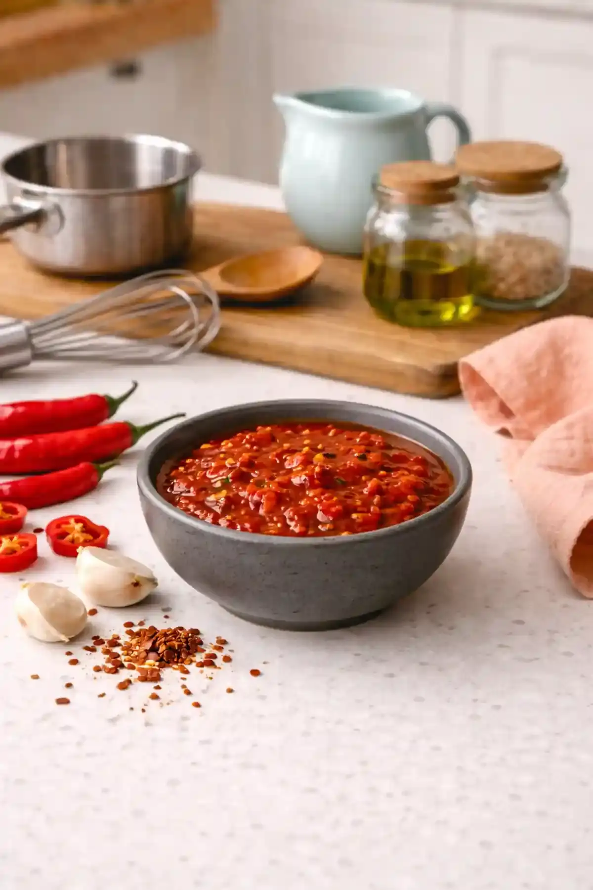 Bold Spicy Sauce for Homemade Sauces Guide homemade sauces guide bold spicy sauce in a bowl for bowls wraps and proteins