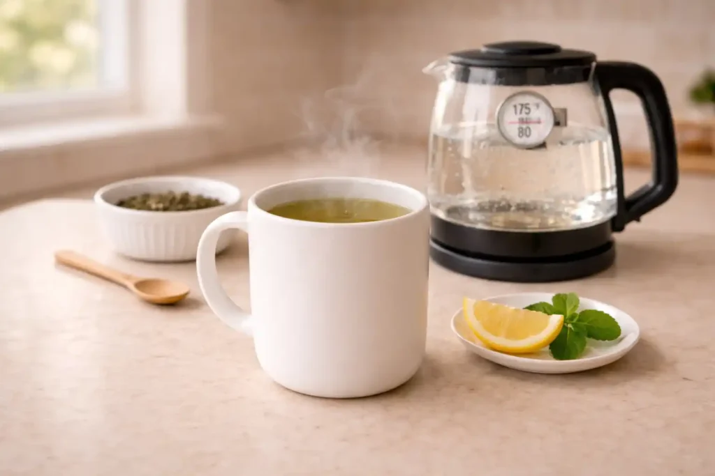 Green Tea Recipe (Hot + Iced) – Smooth, No-Bitter Brew