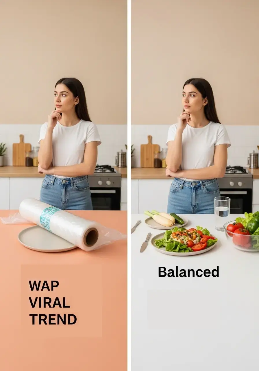 Plastic Wrap Diet vs Calorie Deficit Comparison plastic wrap diet compared to supervised calorie deficit method