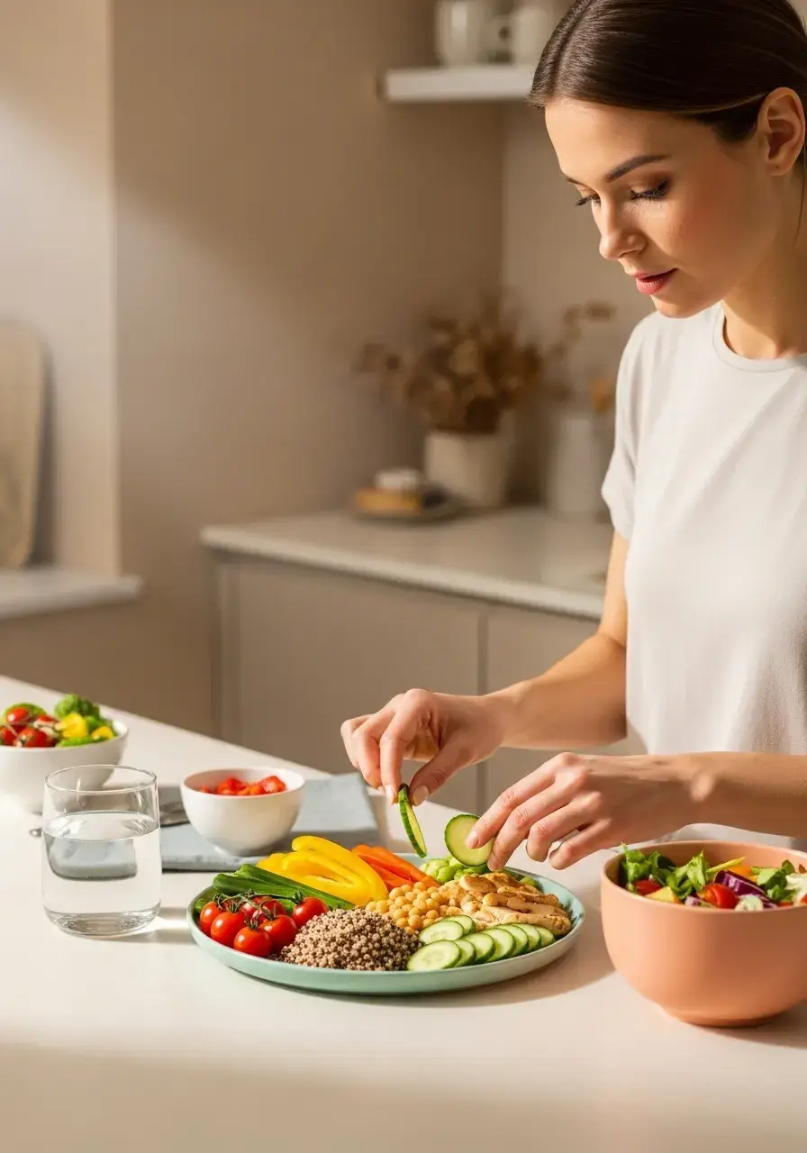 Safer Alternatives to the Plastic Wrap Diet balanced healthy meal as safer alternative to plastic wrap diet